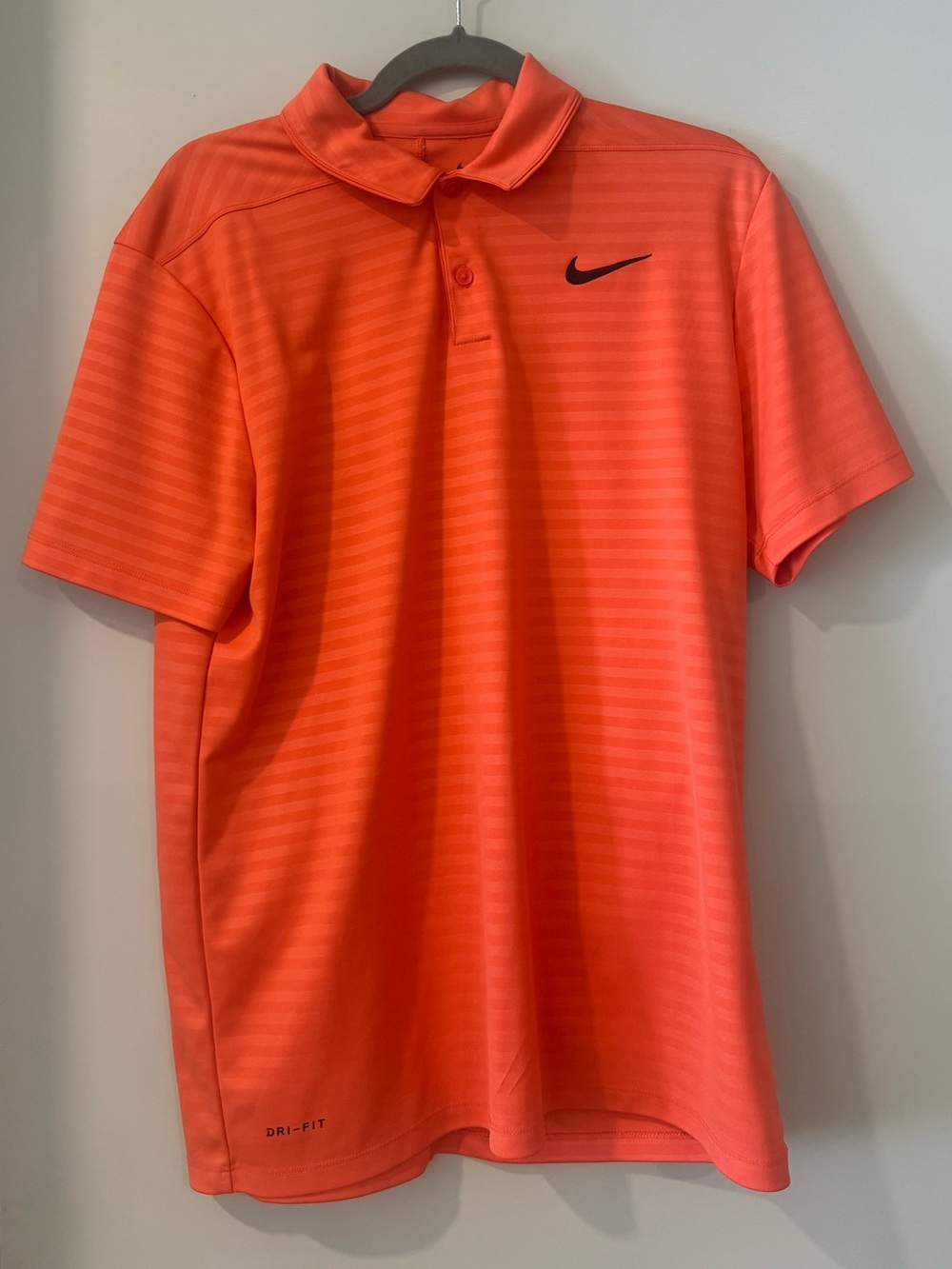 Nike Men’s Dri-Fit Orange Golf Polo